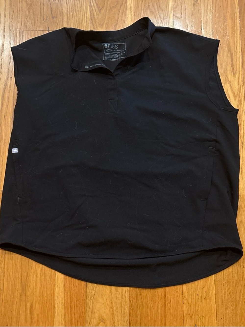 Figs Technical Collection Sleeveless Top in Black